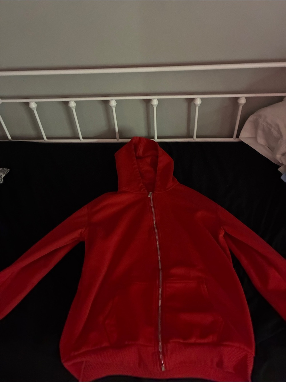 Bold Red Zip-Up Hoodie